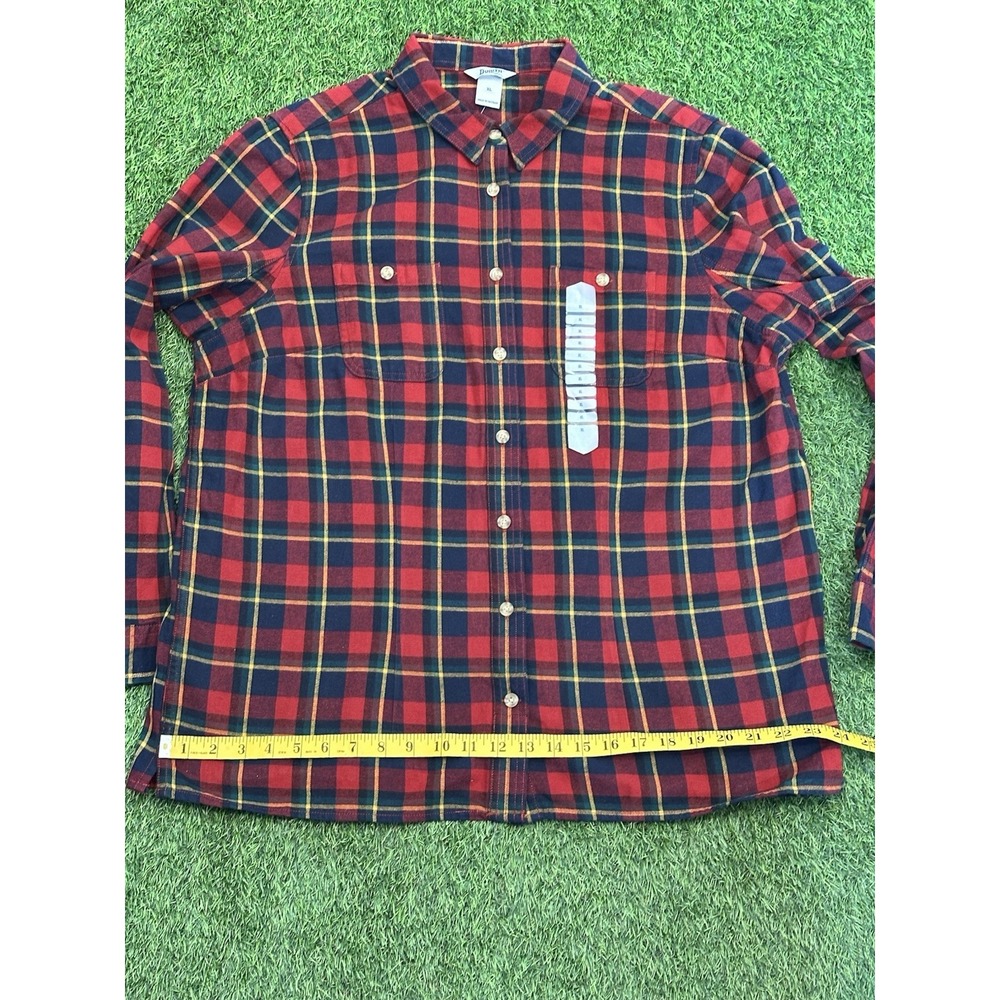 Duluth Trading Co Free Swingin' Flannel Shirt Womens‎ XL Plaid Casual 65505 NWT - Picture 12 of 16
